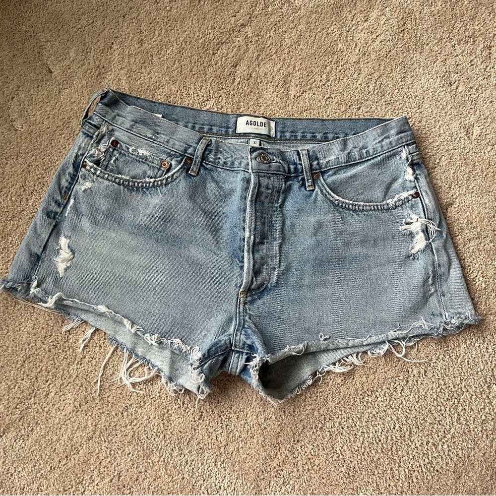 AGolde Parker vintage cut off shorts